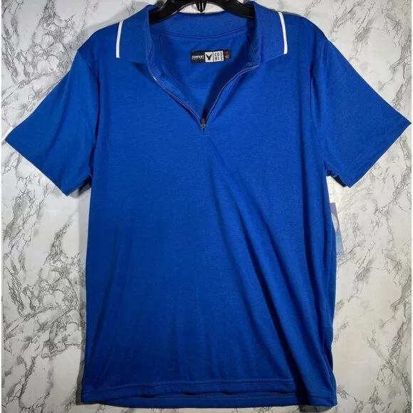 Company 81 Mens Polo Shirt Medium Blue air soft fabric - Picture 2 of 11